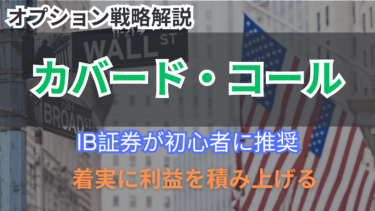 IB証券も初心者に推奨！カバード・コール戦略で着実に利益を得る方法を解説